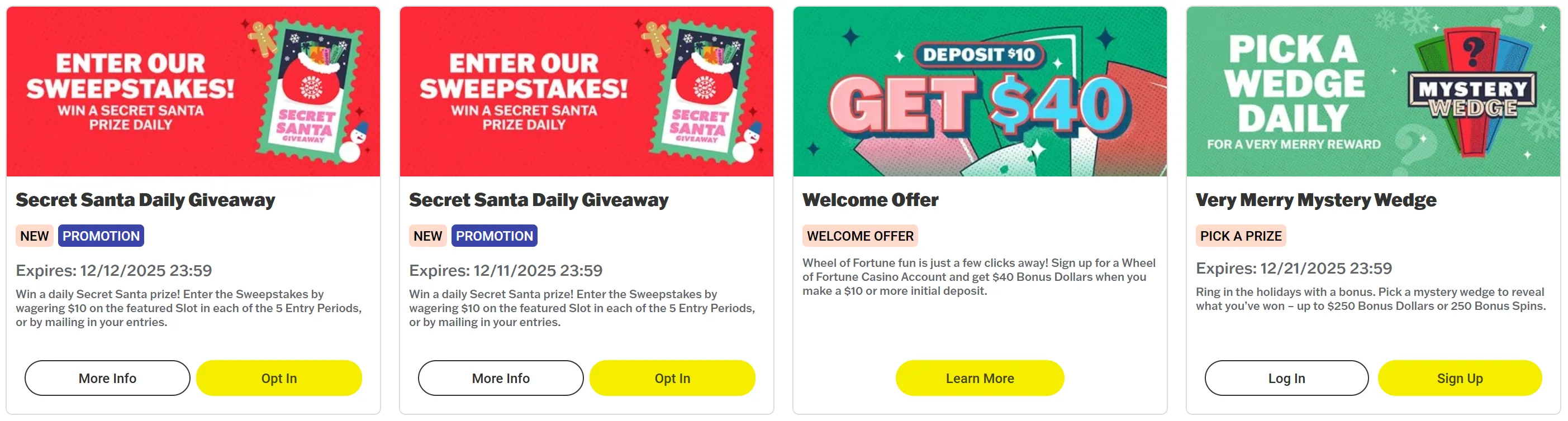 Wheel of Fortune Casino Bonuses